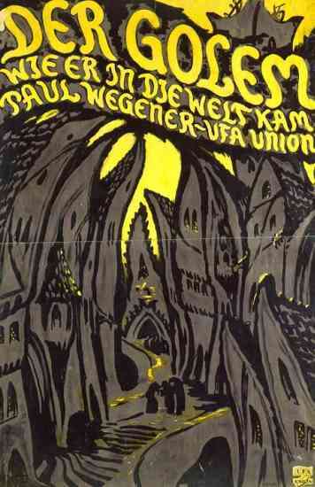 Постер фильма Голем, как он пришел в мир